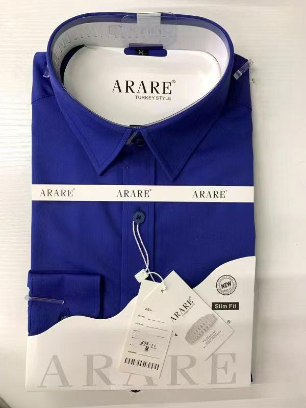 Arare Turkey Style Men's Slim Fit Royal Blue Dress Shirt