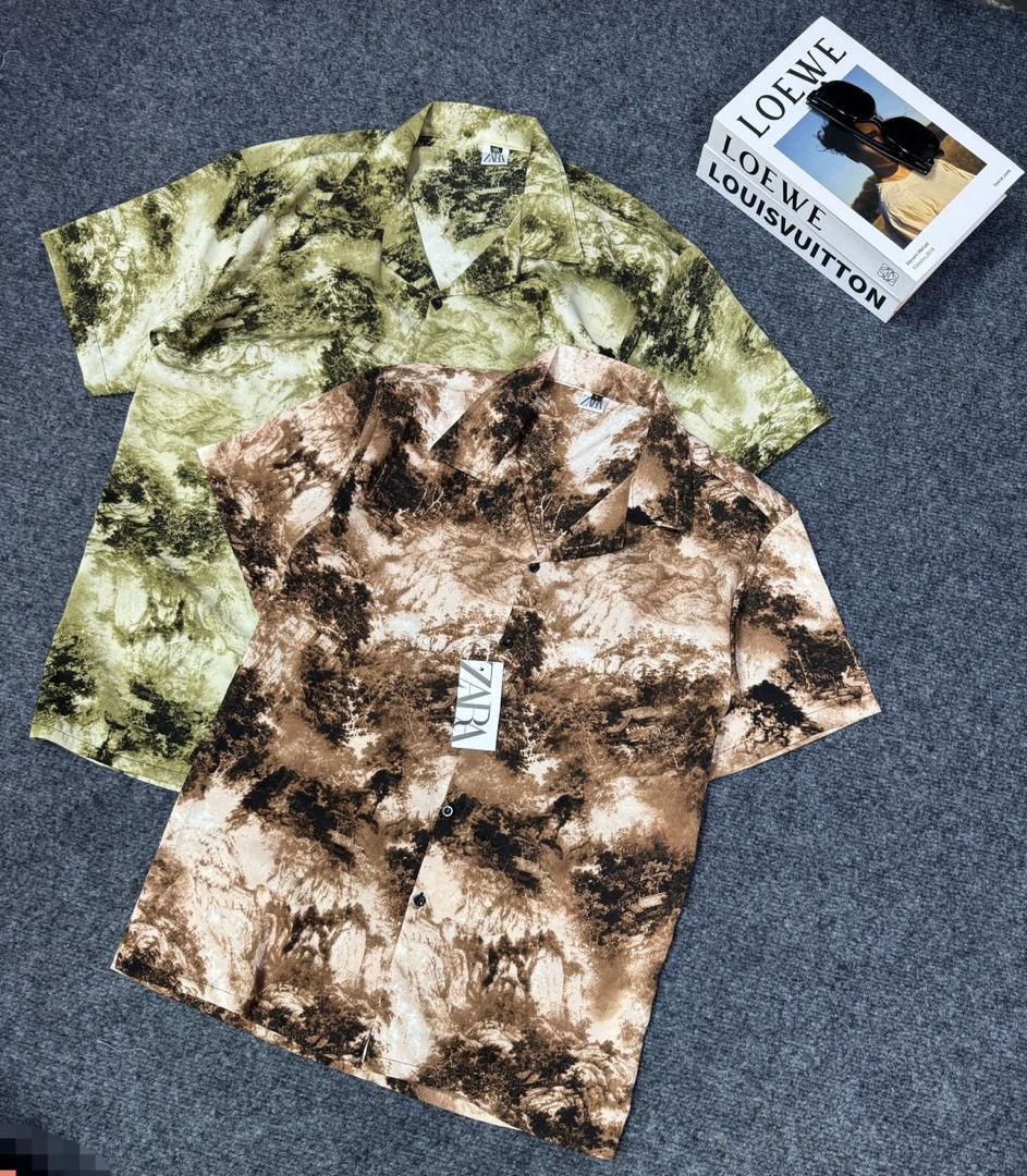 Zara men's shirt-green