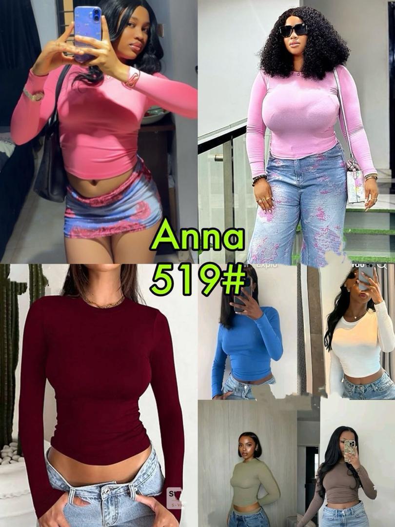 Women's Essential Long Sleeve Crew Neck Slim Fit Crop Top thumbnail 2